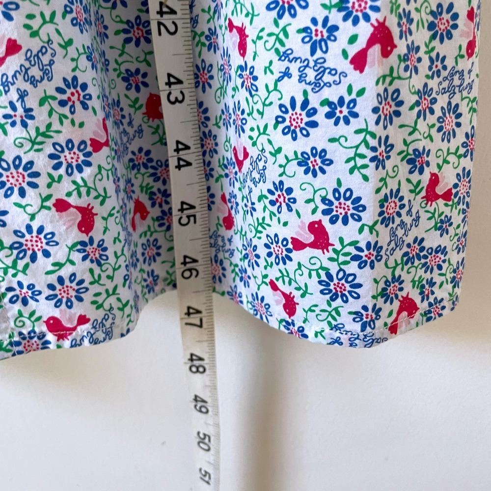 Lanz of Salzburg Cotton Midi Dress Small Prairie Folk Cottagecore Modest - Picture 11 of 11